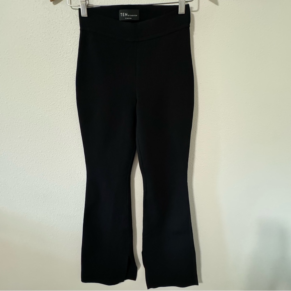 Aritzia Ten by Babaton Paramount Pant Black Flare Split Ankle Career X-Small